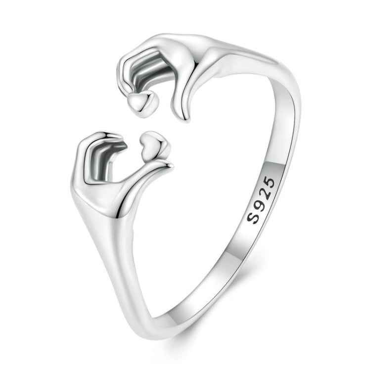 Anello romantico cuore in argento sterling S925