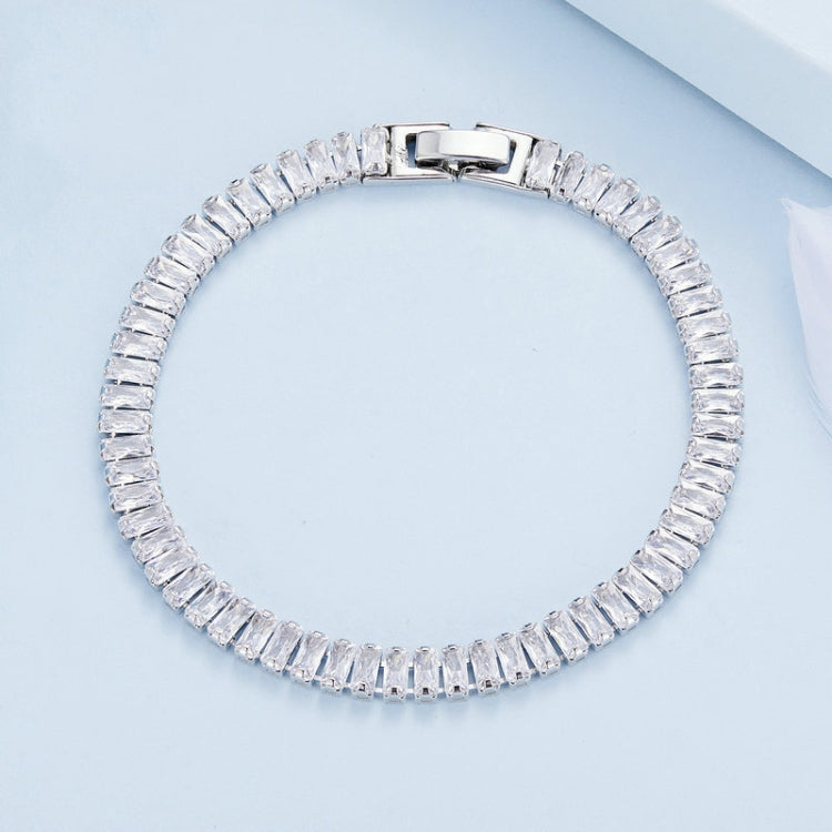 Bracciale con zirconi scintillanti Gioielli in rame placcato oro, YIB055-17L, YIB055-19L, YIB055-17LCP, YIB055-19LCP, YIB055-17LVT, YIB055-19LVT