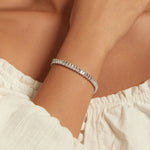 Bracciale con zirconi scintillanti Gioielli in rame placcato oro, YIB055-17L, YIB055-19L, YIB055-17LCP, YIB055-19LCP, YIB055-17LVT, YIB055-19LVT