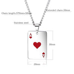 OPK 1542 Ciondolo da mazza da uomo in acciaio al titanio con personalità, Black With Chain, Red With Chain, Black Without Chain, Red Without Chain