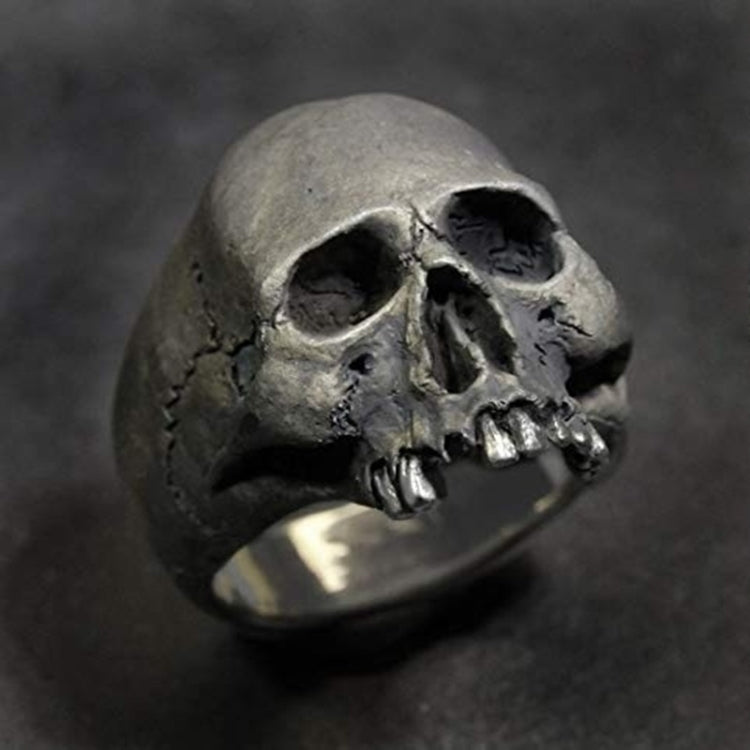 C56213 Regalo degli uomini dell'anello del cranio di orrore dell'anello del cranio dell'annata punk 2pcs, 6, 7, 8, 9, 10, 11, 12, 13, 14