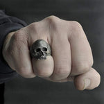 C56213 Regalo degli uomini dell'anello del cranio di orrore dell'anello del cranio dell'annata punk 2pcs, 6, 7, 8, 9, 10, 11, 12, 13, 14