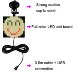 Display per auto a colori Emoji con display per auto Trasmissione wireless Wifi Personalizzato, P4-32x32 RGB USB