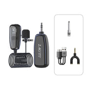 Microfono lavalier wireless Bluetooth 2.4G con cancellazione rumo