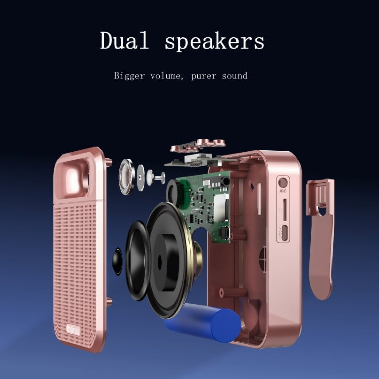 Rolton K700 Altoparlante Bluetooth Dual Speaker 5W
