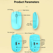811 3 Tasti Mini Mouse Wireless Portatile Mouse Ottico Portatile, Specifiche:, Charging Version (Black), Charging Version (White), Charging Version (Pink), Charging Version (Blue), Charging Version (Beige), Double Model (Black), Double Model (White)   ...
