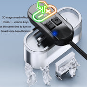 Microfono a condensatore wireless con jack 3,5mm e 6,35mm