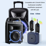 Microfono a condensatore wireless con jack 3,5mm e 6,35mm