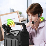 Microfono a condensatore wireless con jack 3,5mm e 6,35mm