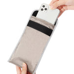 Borsa per cellulare anti-localizzazione con schermatura del segnale RFID anti-radiazioni da 6,5 pollici, 6.5 inch Gray