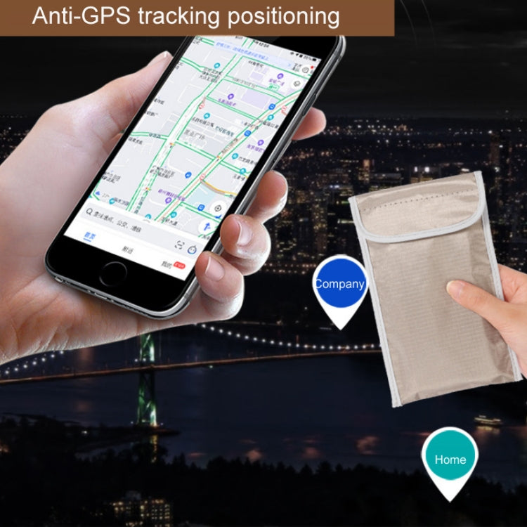 Borsa per cellulare anti-localizzazione con schermatura del segnale RFID anti-radiazioni da 6,5 pollici, 6.5 inch Gray