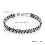 Accessori personali per bracciale da uomo in acciaio al titanio stile retrò, 1016