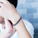 Accessori personali per bracciale da uomo in acciaio al titanio stile retrò, 1016