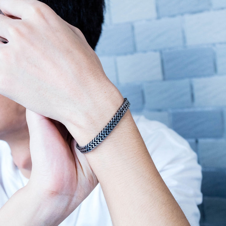 Accessori personali per bracciale da uomo in acciaio al titanio stile retrò, 1016