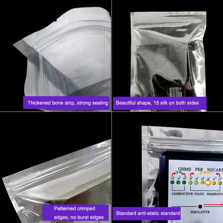 Borsa di schermatura antistatica Borsa di isolamento del disco rigido Borsa di imballaggio della scheda madre in plastica elettronica, 100pcs/pack 17x25cm, 100pcs/pack 18x20cm, 100pcs/pack 18x26cm, 100pcs/pack 19x21cm, 100pcs/pack 20x30cm              ...
