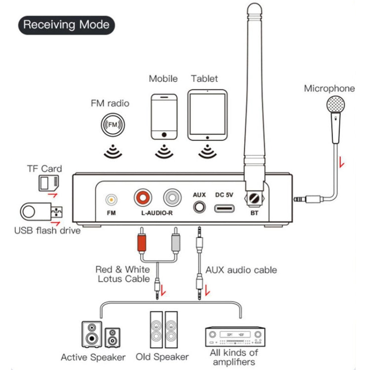 M9 Pro Ricevitore Bluetooth 5.1 con Radio FM