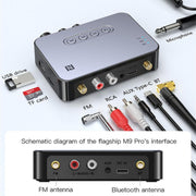 M9 Pro Ricevitore Bluetooth 5.1 con Radio FM