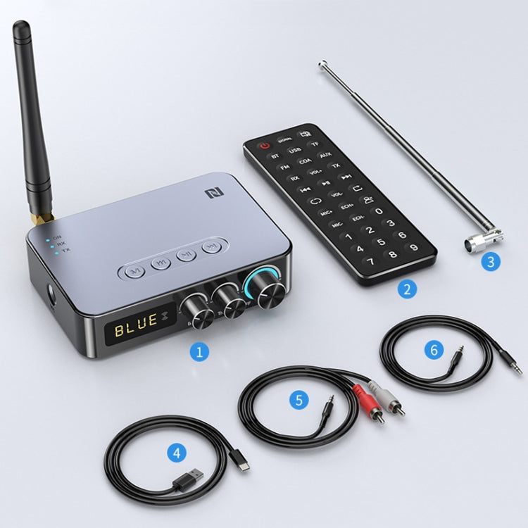 M9 Pro Ricevitore Bluetooth 5.1 con Radio FM