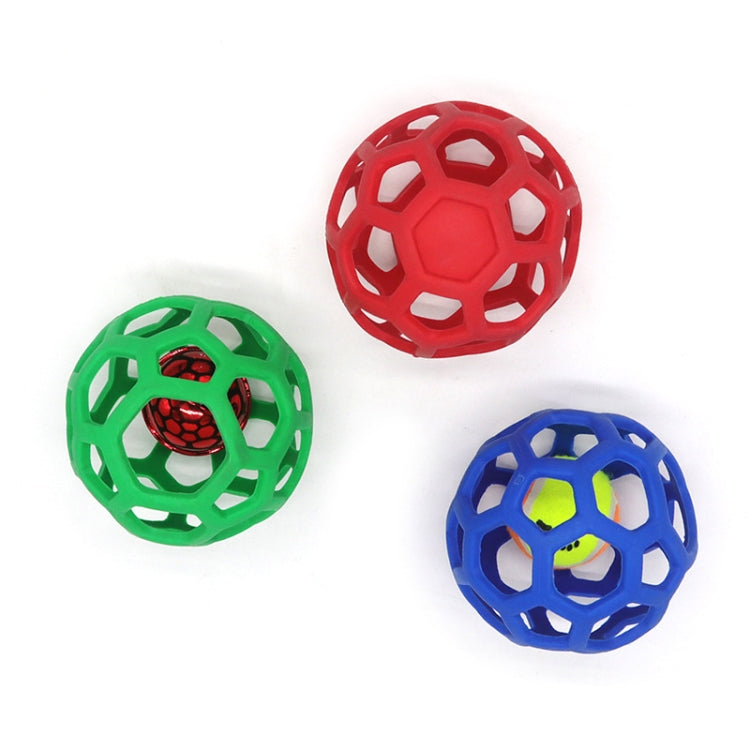 Palla gioco per cani in gomma elastica 14cm