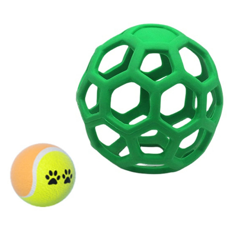 1030001 Giocattolo per cani Palla cava Palle giocattolo in gomma elastica resistente al morso, specifiche:, Hollow, Bell, Tennis