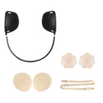 XD00001 Adesivo per capezzoli in silicone per modellare Reggiseno senza davanti Kit reggiseno push-up regolabile anti-abbassamento
