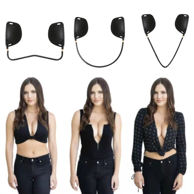 XD00001 Adesivo per capezzoli in silicone per modellare Reggiseno senza davanti Kit reggiseno push-up regolabile anti-abbassamento