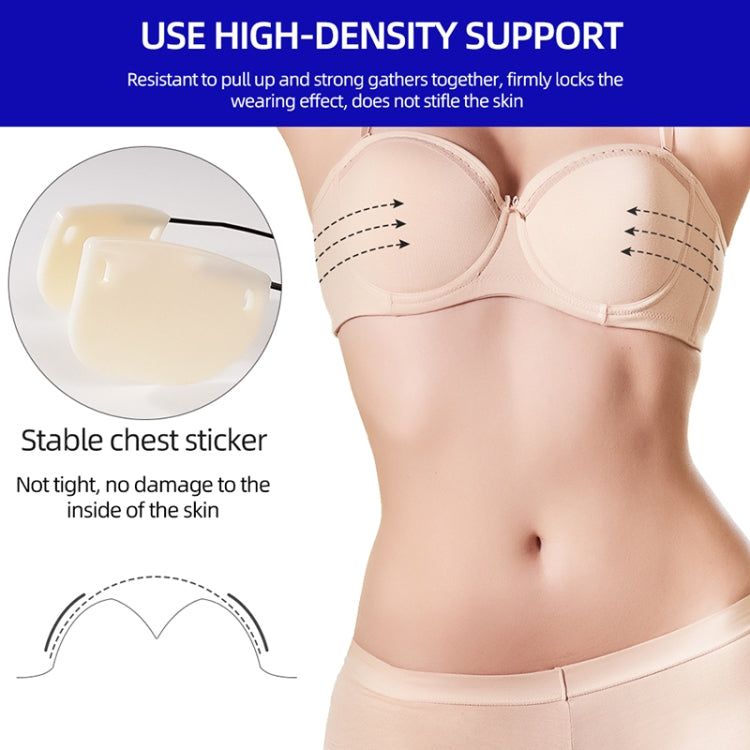 XD00001 Adesivo per capezzoli in silicone per modellare Reggiseno senza davanti Kit reggiseno push-up regolabile anti-abbassamento