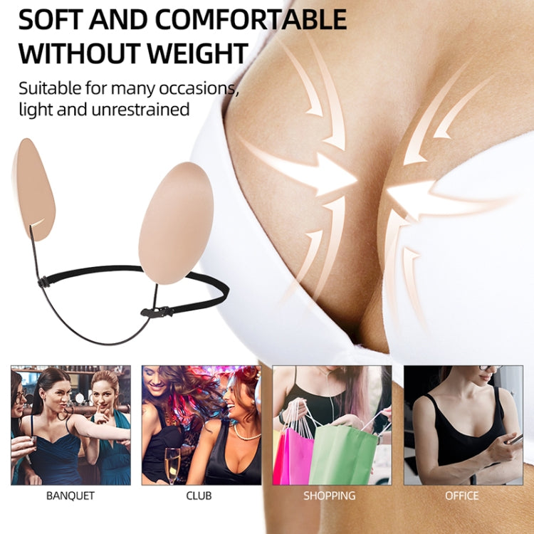 XD00001 Adesivo per capezzoli in silicone per modellare Reggiseno senza davanti Kit reggiseno push-up regolabile anti-abbassamento