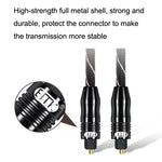 Cavo audio EMK digitale in fibra ottica Amplificatore linea audio, lunghezza, 1m, 1.5m, 1.8m, 2m, 3m, 5m, 8m, 10m, 15m, 20m, 30m