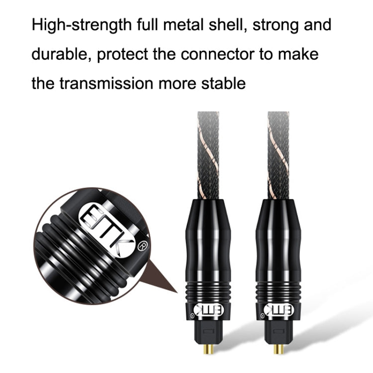 Cavo audio EMK digitale in fibra ottica Amplificatore linea audio, lunghezza, 1m, 1.5m, 1.8m, 2m, 3m, 5m, 8m, 10m, 15m, 20m, 30m
