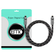 Cavo audio EMK digitale in fibra ottica Amplificatore linea audio, lunghezza, 1m, 1.5m, 1.8m, 2m, 3m, 5m, 8m, 10m, 15m, 20m, 30m