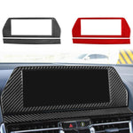 Per BMW Serie 8 G14 2019-2024 Guida a sinistra 2 pezzi/set Adesivo per cornice schermo di navigazione, Left-hand Drive