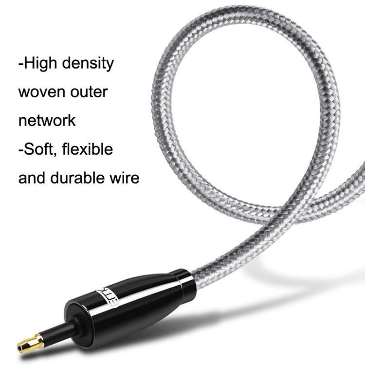 EMK QH4.0 Mini Toslink 3.5mm Interfaccia SPDIF Audio Fibra Ottica, Lunghezza:, 1m, 1.5m, 2m, 3m, 5m, 8m, 10m, 15m
