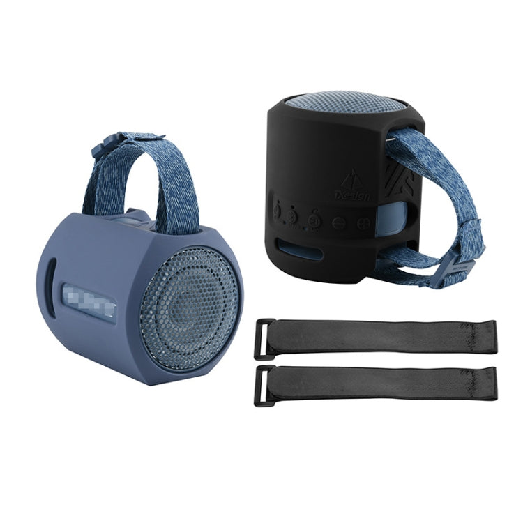 Custodia in silicone per altoparlante Sony SRS-XB13 con cinturino con chiusura a strappo, For Sony SRS-XB13