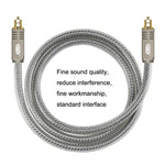 EMK YL/B Cavo audio digitale in fibra ottica quadrato a quadrato Cavo di collegamento audio, lunghezza:, 1m, 1.5m, 1.8m, 2m, 3m, 5m, 8m, 10m, 15m, 20m, 30m