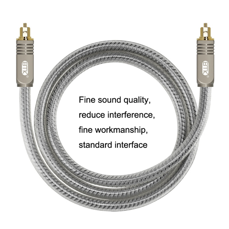 EMK YL/B Cavo audio digitale in fibra ottica quadrato a quadrato Cavo di collegamento audio, lunghezza:, 1m, 1.5m, 1.8m, 2m, 3m, 5m, 8m, 10m, 15m, 20m, 30m