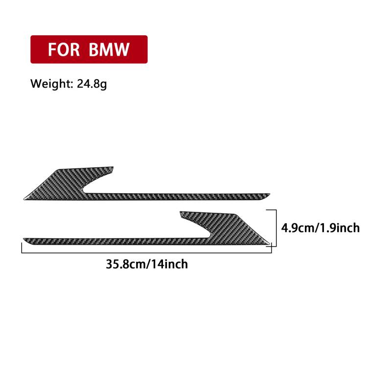 Per BMW Serie 8 G14 2019-2024, guida a sinistra e a destra, 2 pezzi/set, adesivo per sopracciglia fendinebbia posteriore