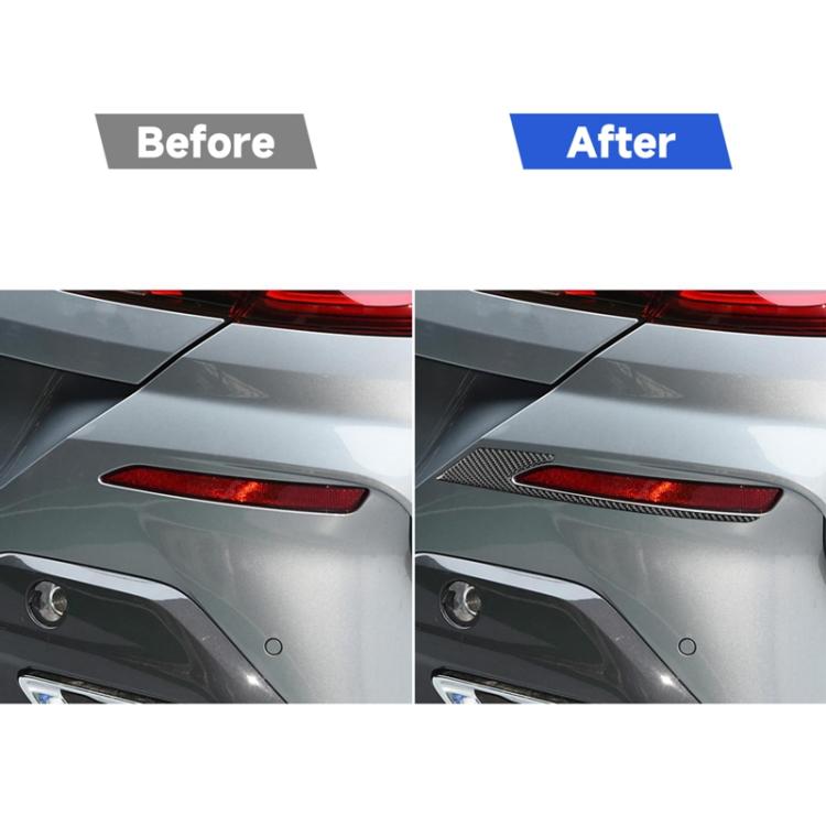 Per BMW Serie 8 G14 2019-2024, guida a sinistra e a destra, 2 pezzi/set, adesivo per sopracciglia fendinebbia posteriore