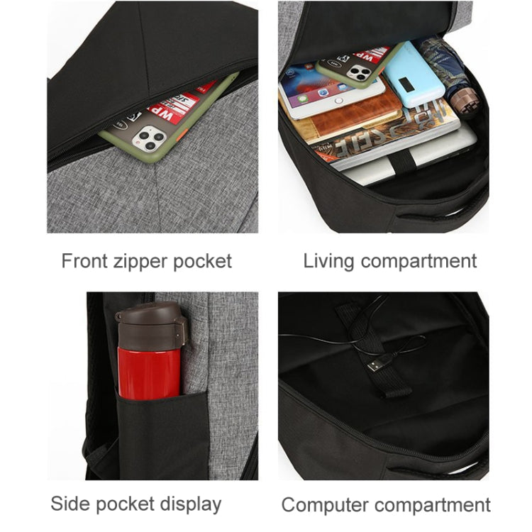 Borsa a tracolla 3 in 1 in tessuto Oxford per laptop 15,6"