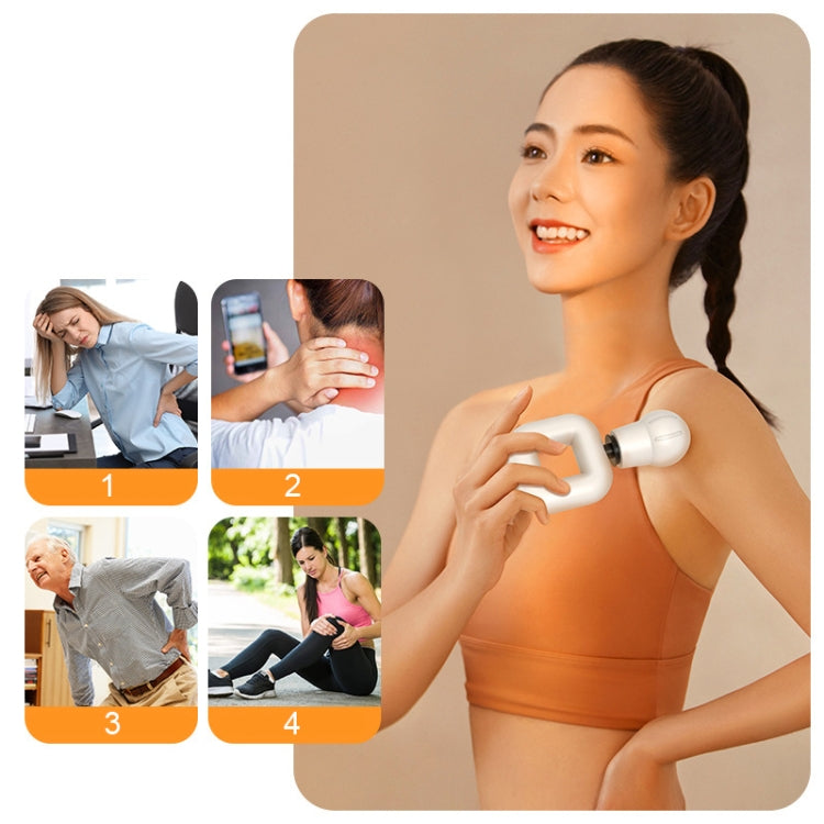TS201 Rilassamento muscolare quadrato Wireless Fascia Gun Mini massaggiatore portatile regolabile