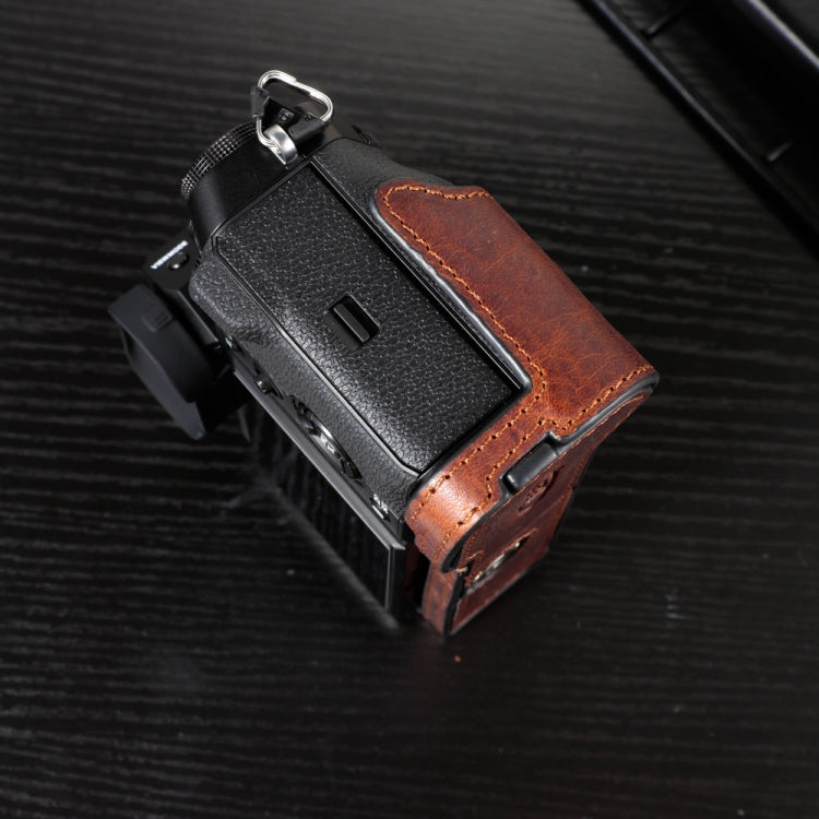 Per FUJIFILM X-T5 Camera Borsa in pelle bovina Custodia protettiva antigraffio Custodia protettiva