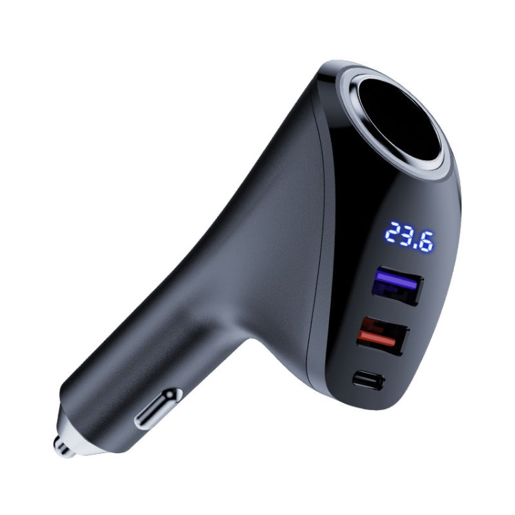 Caricabatteria da auto Display digitale multifunzionale QC Ricarica adattatore per accendisigari, AAC Dual USB, CCA Dual PD