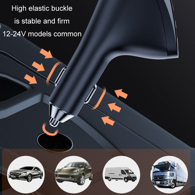 Caricabatteria da auto Display digitale multifunzionale QC Ricarica adattatore per accendisigari, AAC Dual USB, CCA Dual PD