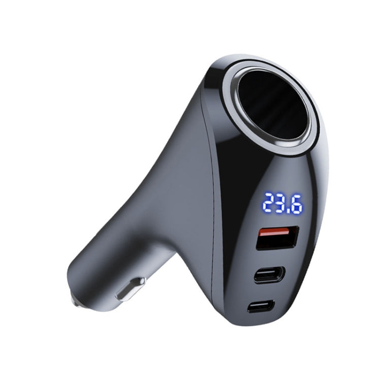 Caricabatteria da auto Display digitale multifunzionale QC Ricarica adattatore per accendisigari, AAC Dual USB, CCA Dual PD
