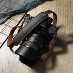 Fotografia all'aperto Fotocamera in pelle di vacchetta Spalla da appendere al collo Cinghia di avvolgimento, Spec:, Top-layer (Black), Top-layer (Deep Coffee), Top-layer (Coffee), Split Leather (Coffee), Split Leather (Black), Pure Leather (Black)     ...