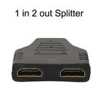 5pcs HDMI maschio a 2 HDMI femmina adattatore HD conversione conversione del computer spina, 5pcs HDMI Male To 2 HDMI Female