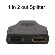 5pcs HDMI maschio a 2 HDMI femmina adattatore HD conversione conversione del computer spina, 5pcs HDMI Male To 2 HDMI Female