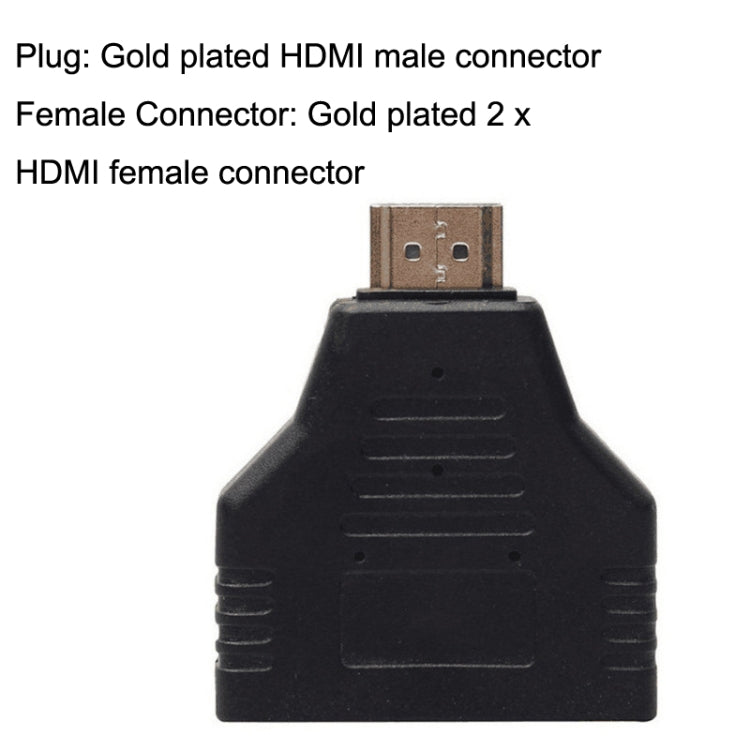 5pcs HDMI maschio a 2 HDMI femmina adattatore HD conversione conversione del computer spina, 5pcs HDMI Male To 2 HDMI Female