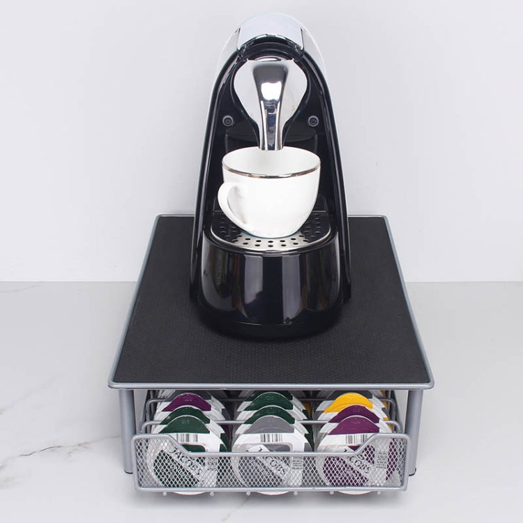 L'organizzatore del supporto per capsule di caffè a 3 file con cassetto può contenere 60 palline di latte