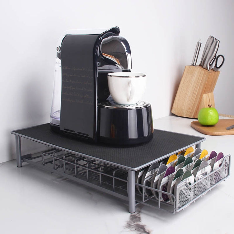 L'organizzatore del supporto per capsule di caffè a 3 file con cassetto può contenere 60 palline di latte